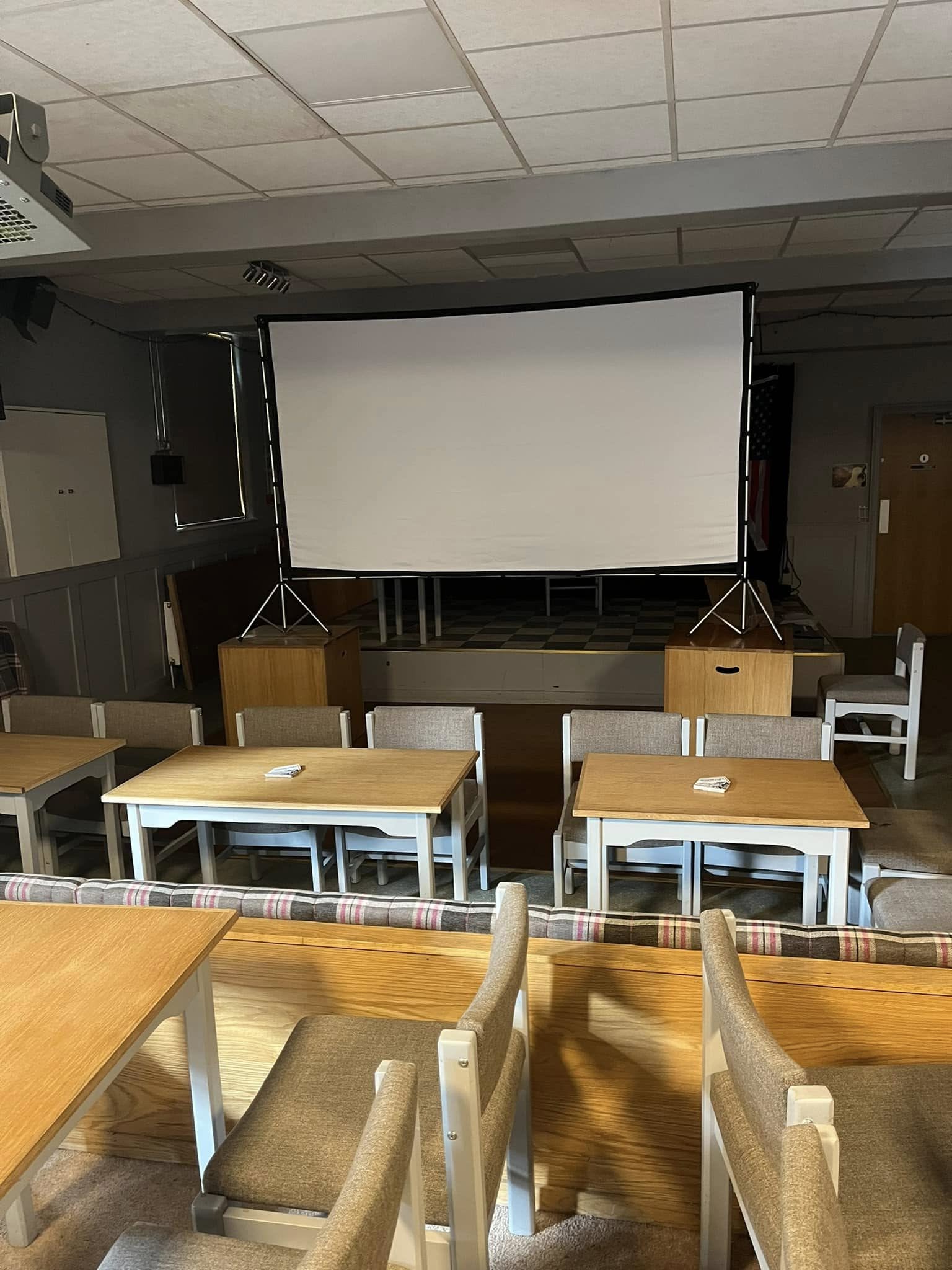 Club big screen and event space