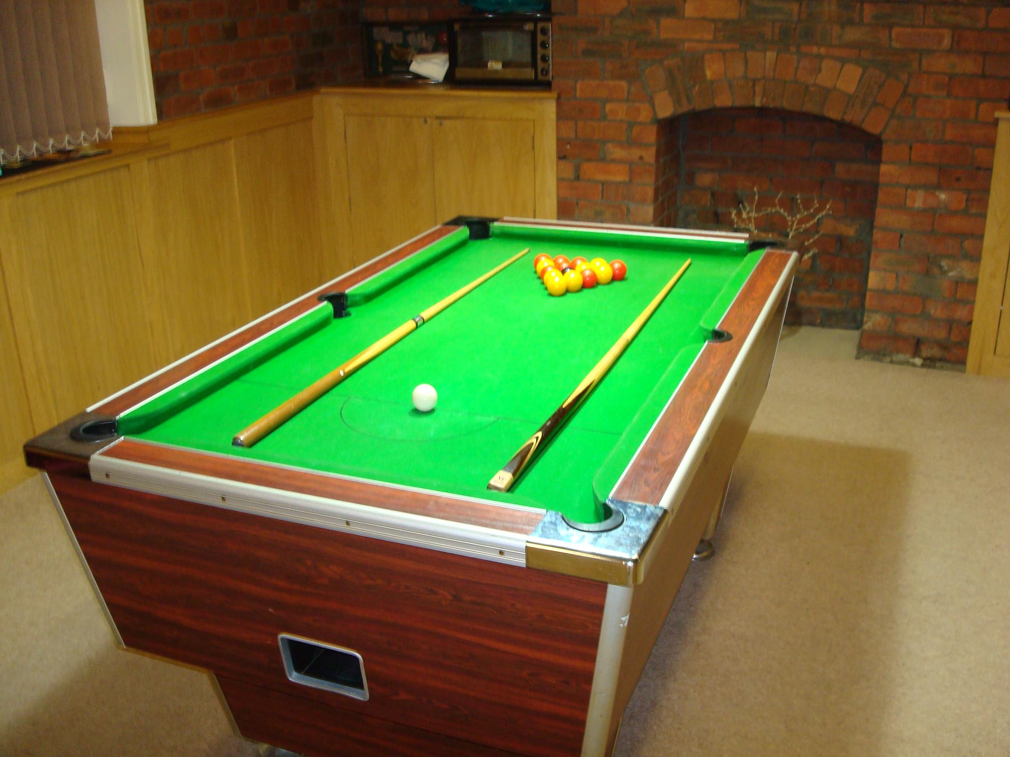 Pool table at Marsden Social Club
