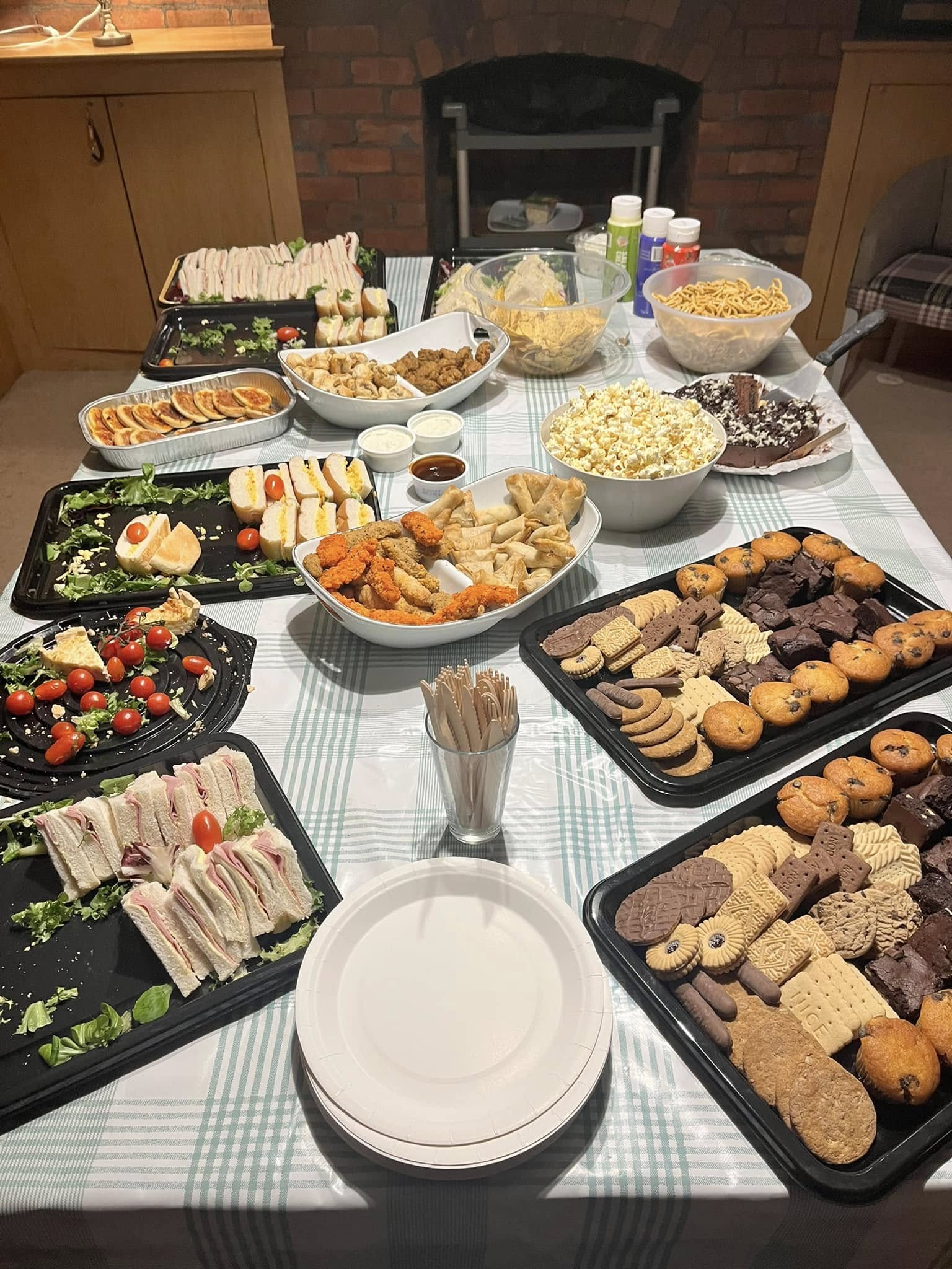 Buffet food for events